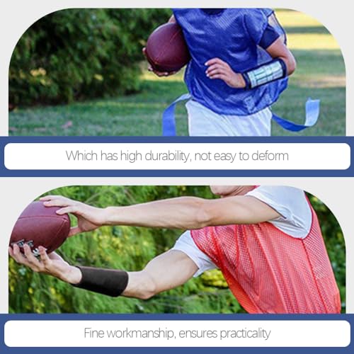 BESPORTBLE Football Wristbands Youth Adult: 2Pcs Football Wrist Playbook, Black Quarterback Play Wristbands for, Baseball, Softball, All Sports