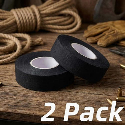 2 Rolls Magsaddle Gun Grip Tape, Non-Reflective, No Residue Goon Grip Tactical Tape for Pistol, Handgun, Rifle, Sports, Tool, Pull Up Bars, Handles, Bats, Rackets, Gym Equipment, Handrails - color: Black