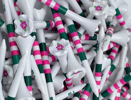 Premium USA Golf Tees – 3¼" or 2¾" Durable Plastic Performance Tees (100 Pack) – Made in USA – Bulk Value Pack - color: Magnolia Lane, size: 2 3/4