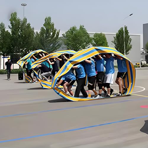 Team Building Games Teamwork Games for Working Adults Ice Breaker, Group Activities for Field Day/Outdoor - color: Blue/Yellow, size: 26ft, style: Pack of 2