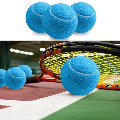 URBEST Tennis Ball, 10PCS Training Tennis Balls, Comes with a Net Bag for Easy Carrying, Beginner Training Tennis Balls, Pet Dog Exercise Ball - color: Blue