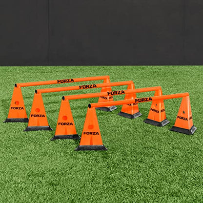 FORZA Cone & Hurdle Training Sets | Improve Your Speed & Agility Skills - Available in 3 Styles and 8 Colors - color: Orange, style: Pro Tri Cone