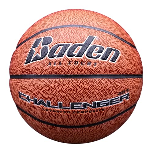 Baden | Challenger | All-Court Basketball | Durable Advanced Composite for Indoor & Outdoor Play | Youth, Women's & Men's - color: Orange, size: 28.5"