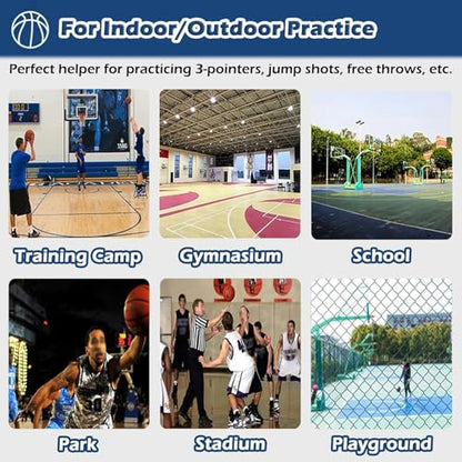 Basketball Hoop Returner Return Attachment Rebounder Metal with Rotation Slot Gym Net for Home School Playground Outdoor Court Shooting T