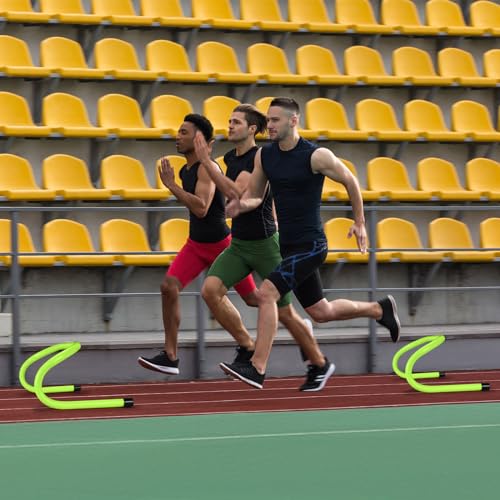 Wettarn 18 Pcs 6" Speed Training Hurdles Durable Agility Training Hurdle Agility Plyometric and All Purpose Equipment for Athletes, Soccer, Basketball - color: Green
