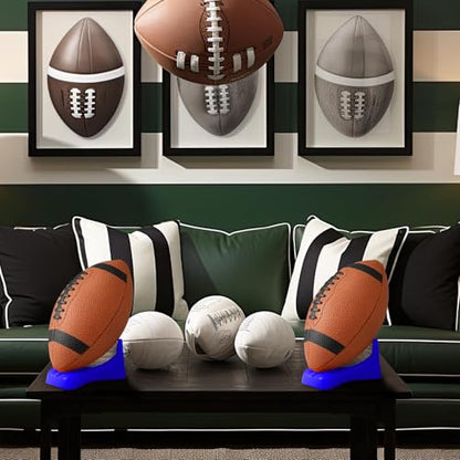 Soulchen Football Style Kickoff Kicking Tee Rugby Ball Display Stand Compatible for All Ball Sizes Football Display Stand for Kickoff Practice Equipment