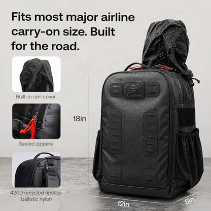 Cancha 'All Court' Backpack for Pickleball, Tennis, Padel Players - Unique Modular System, Lasts a Lifetime, Fits 2 Raquets, Shoes, Laptop, Lightweight, Carry-On Size 30L