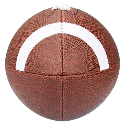 Official & Junior Size Football, PU Leather American Football with Deep Pebble Grip, Training Football with Pump for Practice & Game Play