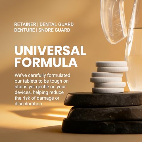 Coffee and Tea Retainer Cleaner Tablets, Removes Odors, Stains, and Plaque, 4-Month Supply, Denture Cleanser for Caffeine Enthusiasts, 120 Tablets by M3 - size: 120 Count (Pack of 1)