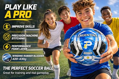 Country Training Soccer Ball: World Edition - size: 5, style: ARGENTINA