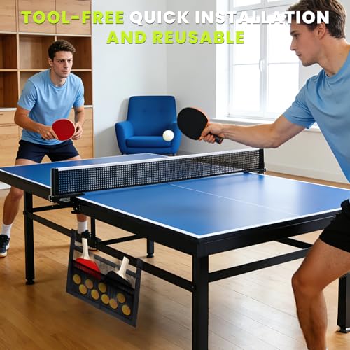 Under Table Tennis Ball Holder, Under Table Tennis Racket Holder for Balls & Pickleball Paddles, Pickleball Paddle Rack Organizer Holder, Ping-Pong Paddle Holder for Tone Sound Rackets Globes Gear