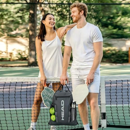HEAD Men's Drawstring Backpack with Shoe & Phone Pocket,Structured Sports Gym Sack with Bottle Holders for Basketball, Workout, Tennis, Swimming, Travel,Training - color: Dark Grey
