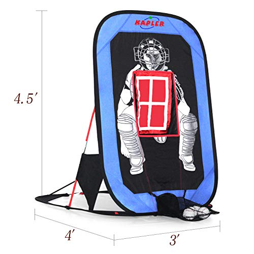 Kapler Baseball Pitching Training Net for Kids, Foldable Baseball Softball Practice Target Net for Children Hitting Batting Catching Pitching