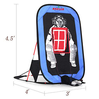 Kapler Baseball Pitching Training Net for Kids, Foldable Baseball Softball Practice Target Net for Children Hitting Batting Catching Pitching