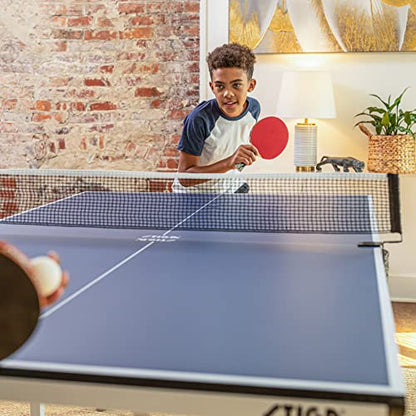 STIGA Space Saver - Compact Ping Pong Table - Separate Table Halves - Regulation Height - No Assembly Required - color: Blue