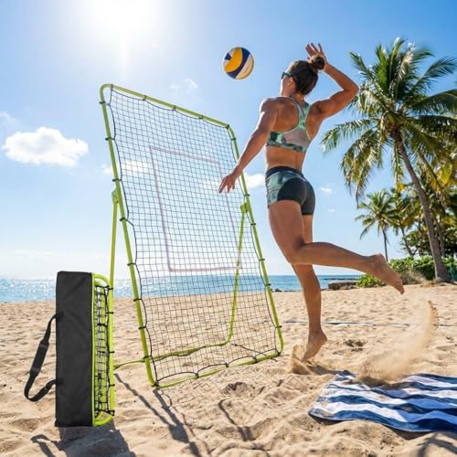 Adjustable Baseball Rebounder Net, 4x4.5 ft, Heavy Duty Bounce Back Net for Batting, Fielding, Pitching – 5 Angles, UV-Resistant, Easy Setup