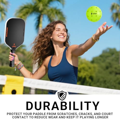 Pickleball Edge Guard Tape – Pickle Ball Paddle Edge Protection Tape 3 Pack, Paddle Head Edge Guard for 12MM to 20MM Rackets, Fits Perfectly Curved Edge, Easy Application, No Wrinkling - color: White, size: 16mm Paddle