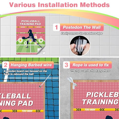Dink Master Pickleball Practice Pad - Reusable Training Pad for Indoor & Outdoor Dink Training