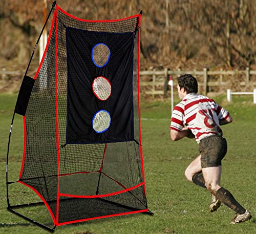 Football Throwing Net Portable: 6x3ft Durable Training Target for Backyard Sports Field Use Ideal for Adults Teens and Coaches