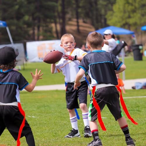 Sintege 14/28 Player Flag Football Belt Set, Adjustable Football Flag and Belts Gifts for Youth Adults Sports Training Event