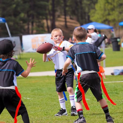Sintege 14/28 Player Flag Football Belt Set, Adjustable Football Flag and Belts Gifts for Youth Adults Sports Training Event