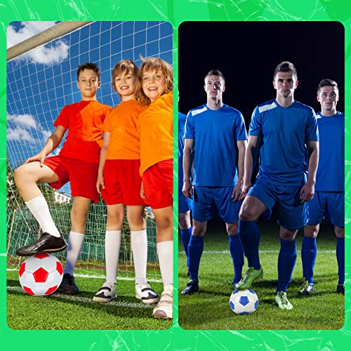 WILLBOND 36 Pcs Traditional Soccer Balls Bulk Size 2, 3, 4, 5 Soccer Ball for Indoor Outdoor Game Practice Training Sport Gift for Adults Players - size: Size 4