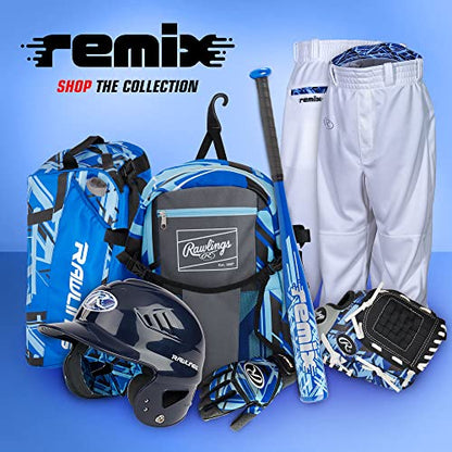Rawlings | REMIX Backpack Equipment Bag | T-Ball & Youth Baseball / Softball | Royal - color: Royal, size: Youth