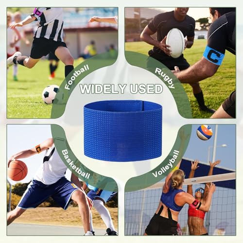 Captain Arm Bands for Soccer, Soccer Captain Armband, Elastic Protective Arm Badge Adjustable Bands