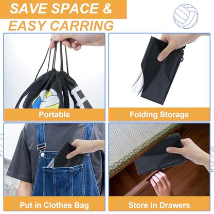 12Pack Drawstring Backpack Volleyball Drawstring Bag Gift Bags,Drawstring Backpacks Bulk,Volleyball Party Favors Cinch Bags String Bags Goodie Sack Bag(Volleyball) - color: Volleyball