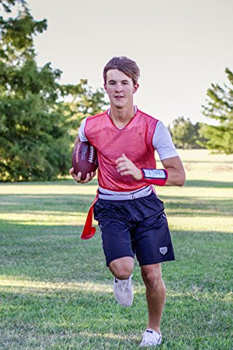 WristCoaches Football Play Wristbands - Youth Quarterback Gear - Wristband Playbook - Softball Wristbands for Signs - color: White