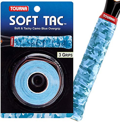Tourna Soft Tac Neon Tacky Overgrip - color: Blue Camo