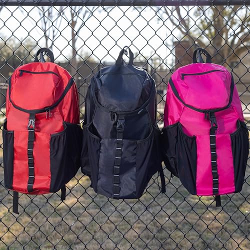Athletico Basketball Bag - Large Basketball Backpack for Men & Women - Volleyball & Soccer - color: Pink