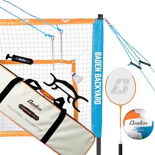 BadenBaden Champions Volleyball Badminton Combo Set