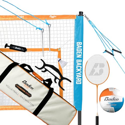 BadenBaden Champions Volleyball Badminton Combo Set