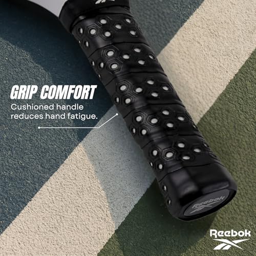 Reebok Pickleball Paddle – Lightweight & Durable Design for All Skill Levels – Engineered for Power, Control & Precision - size: Black