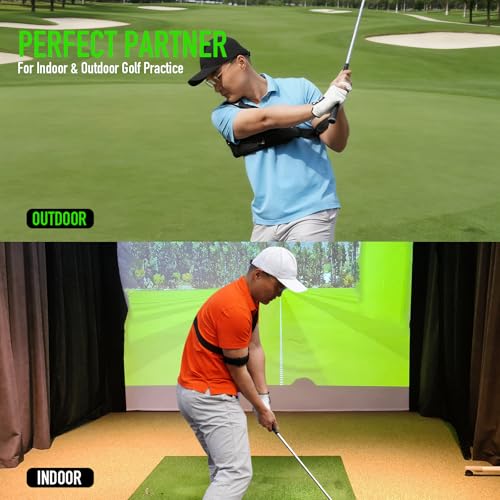 GAIARENA Golf Trail Arm Swing Aid Slider Golf Training Aid, Trainer Equipment to Eliminate Slices & Chicken Wing Swing, Gifts for Men Women Beginner Golfers - style: Right Handed Golfers