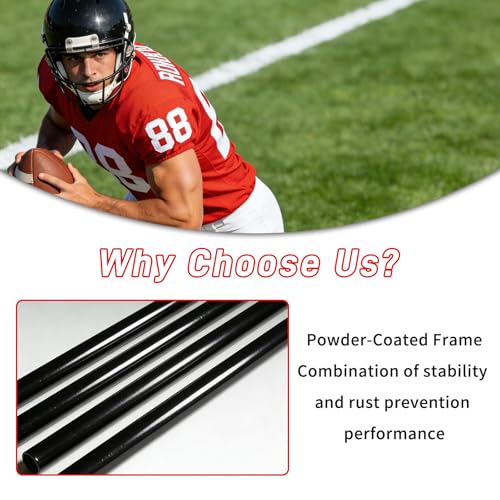 Football Throwing Net Portable: 6x3ft Durable Training Target for Backyard Sports Field Use Ideal for Adults Teens and Coaches