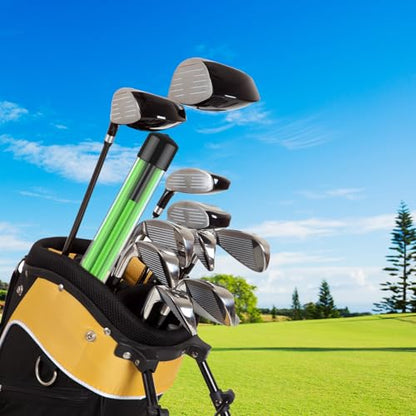flintronic Golf Alignment Stick, Golf Practice Training Aid, Collapsible Golf Practice Rods for Aiming, Putting, Full Swing, Posture Corrector, with Clear Tube Case