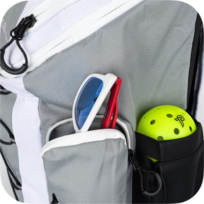 TP Titan Pickleball Backpack, 56L Pickleball Bag Holds 6 Paddles, Ventilated Shoe Compartment, Water-Repellent, Padded Straps, Fits Men & Women