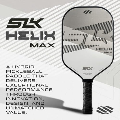 Selkirk Sport SLK Helix Pro Pickleball Paddle | Thermoformed Carbon Fiber Pickleball Paddles with Carbon Fiber & Fiberglass Hybrid Face | Unmatched Control - color: Legend Gray