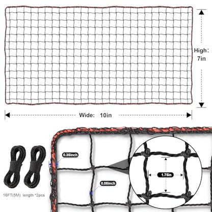 BaseGoal Baseball & Softball Backstop Nets, Heavy Duty Sports Practice Nets, Sports Netting Barrier,DIY Ball Net,Hitting Net for Baseball, Hockey, Soccer, LAX and More