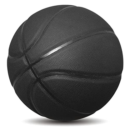 MINDCOLLISION Size 1/3/4/5/6/7/9 No Logo Basketball, Black and White, can be Used for Autographs, Clubs, Training, Event prizes - color: Black, size: No.4