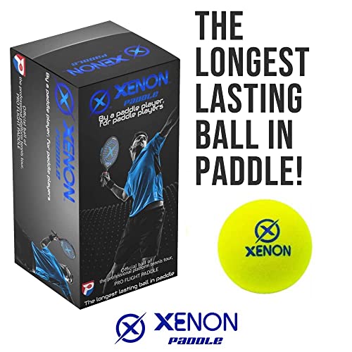 X Platform Tennis Balls by Xenon, Bright Yellow for High Visibility, Superb Durability, APTA Approved, 2 Balls per Sleeve - size: 1 Sleeve - 2 Balls, style: Regular