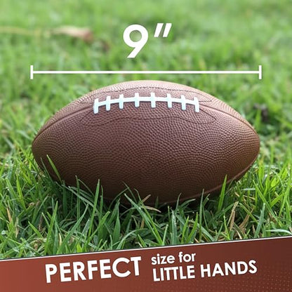 Blu Jay LMC Products Brown Foam Football for Kids - 9 ½ inch Foam Football, Soft Kids Ball