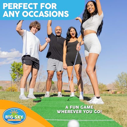 MD Sports Big Sky Putting Green Golf Training Games Pong Style, Perfect for Golf Game Practice