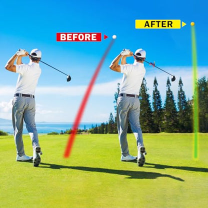 CRATIK Golf Swing Trainer - Swing Training Aid Direction Guides - Improve Swing Accuracy | Master Swing Consistency | Improve Stability - Golf Grip Trainer Simulators for Beginners and Pro