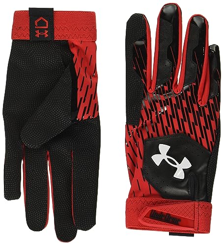 Under Armour Clean Up Baseball Gloves - color: (001) Black / Red / White, size: X-Large