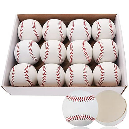 TeeBall 12 Pack Tballs Training 9 inch TeeBall Soft Baseballs for Training Safety Balls for Youth Coach Pitch Soft Baseballs for Beginners