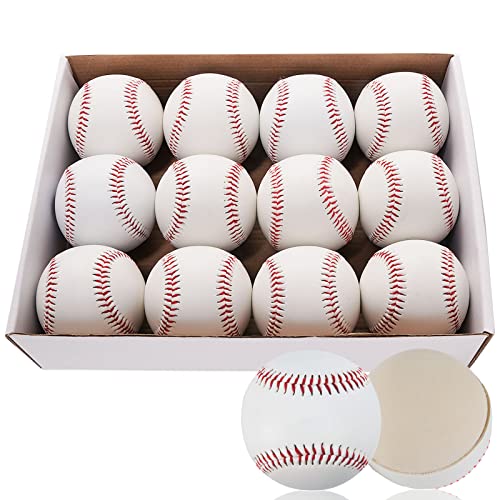 TeeBall 12 Pack Tballs Training 9 inch TeeBall Soft Baseballs for Training Safety Balls for Youth Coach Pitch Soft Baseballs for Beginners