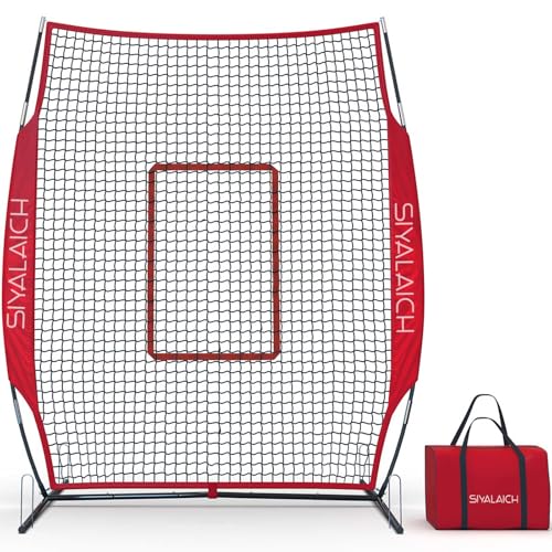 Portable Batting & Pitching Screen for Baseball/Softball - Works for Both Right & Left-Handed Players and Protects Pitchers & Coaches